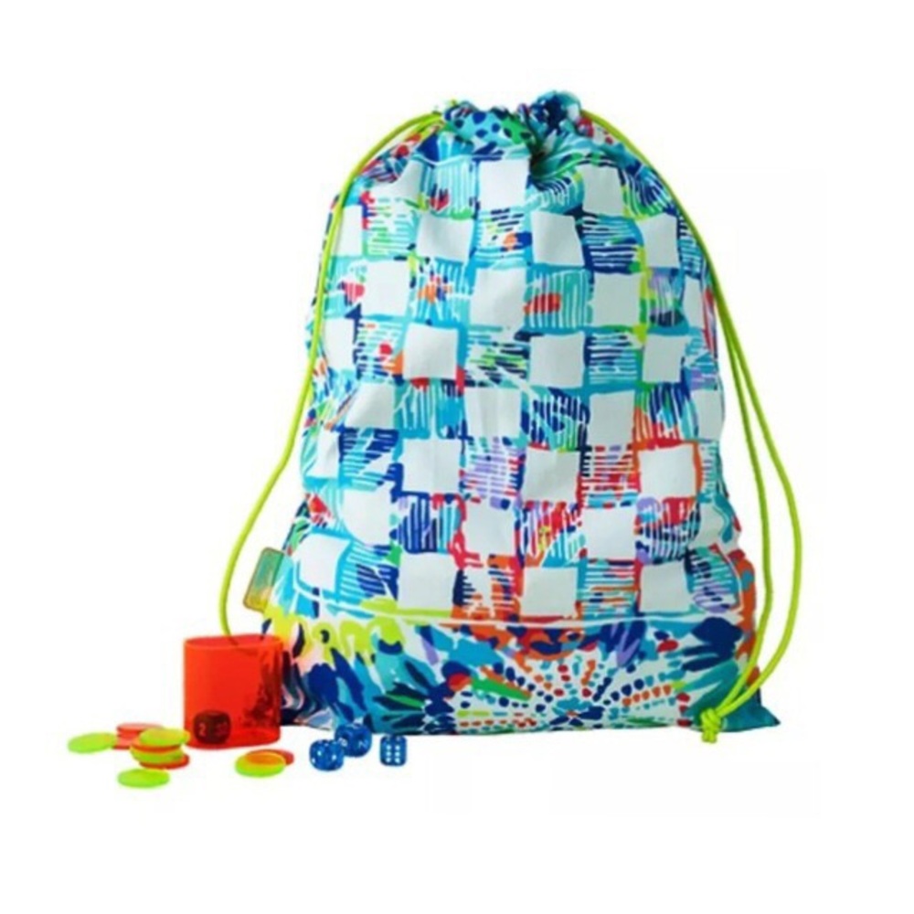 Lilly Pulitzer Dive In Game Board Beach Backpack